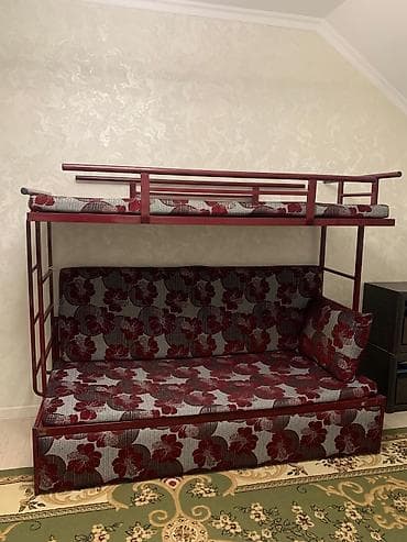 Строительные растворы и добавки: Двухъярусная кровать, Б/у, С выкатной системой — 1