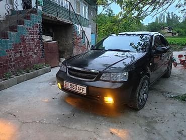 арзан машине: Chevrolet Lacetti: 2005 г., 1.6 л, Кол менен иштөөчү, Бензин, Седан — 1