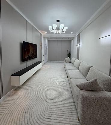 Квартиры: 2 комнаты, 60 м², Элитка, Тунгуч мкр Элитка, 5 этаж, Дизайнерский ремонт — 6