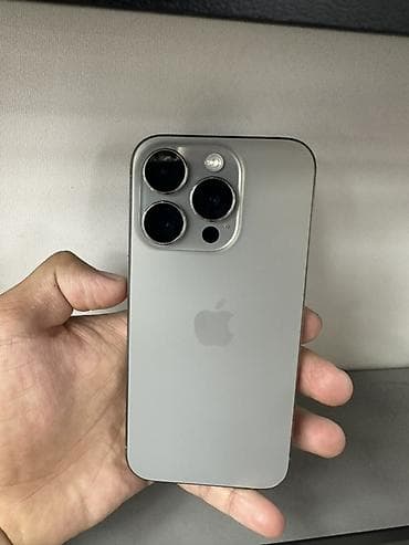 ihone x: IPhone 15 Pro, Б/у, 128 ГБ, Natural Titanium, Защитное стекло, Чехол, 87 % — 1