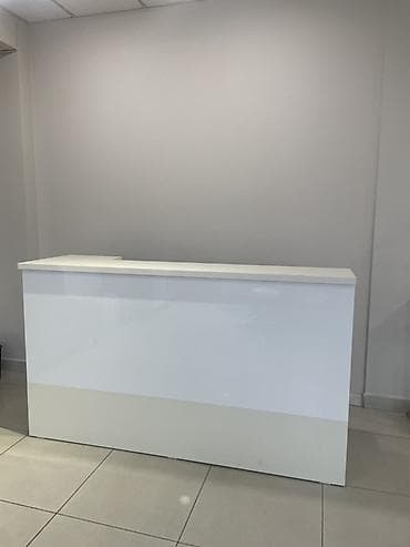 Ресепшн/стойка администратора, глянцевая, белая. - Современный