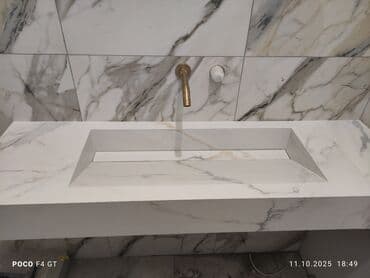 раковины и мойки: Раковина для ванной, Квадрат форма, Материал: Керамика — 10