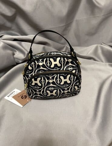 барсетка badfive: Компактная сумка через плечо/на руку с графичным монопринтом. - Цвет — 2