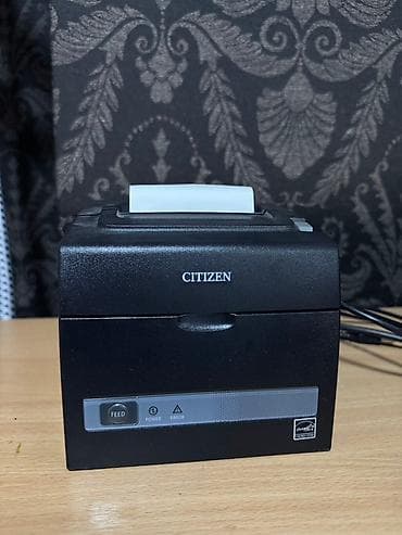 Черный термопринтер чеков Citizen, модель CT-S310II,, USB. Ширина