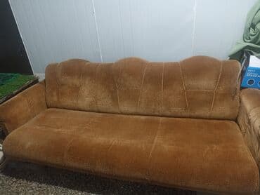 Прямые диваны: Прямой диван, Б/у, Трехместный — 2