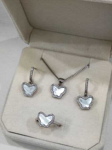 самые красивые свадебные платья в мире: Набор украшений, Проба 925, Женские, Новый — 3