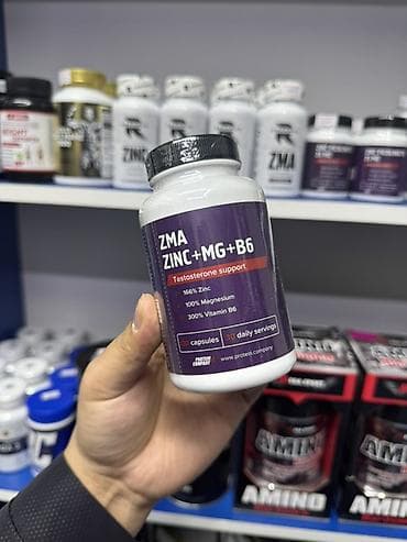 для мышц: ZMA (Zinc + Magnesium + Vitamin B6) – комплекс для поддержки уровня — 1