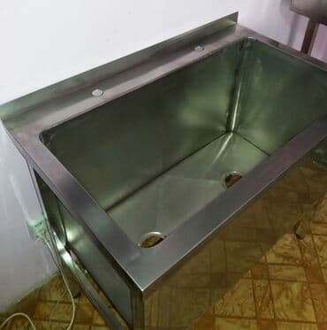 Посуда и кухонный инвентарь: Моика нержавеющая для кафе. Любые размеры. Мойка двухсекционная, Мойка — 7