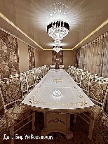 Кухонный стол и стул, Новый, Платная доставка, цвет - Белый