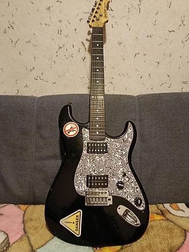 скупка гитара: Электрогитара формата Strat-style, черный глянцевый корпус с — 3