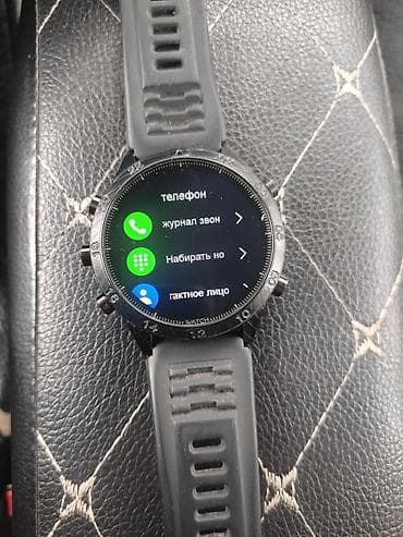 Xiaomi: Карбоновые Смарт-часы с круглым сенсорным дисплеем и силиконовым — 5