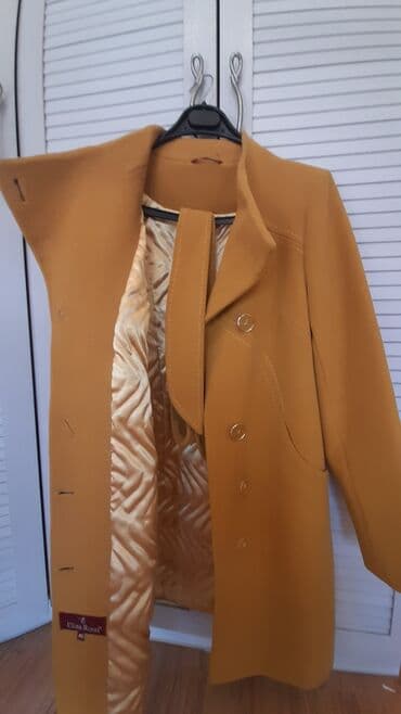 loretta: Пальто, Классика, Осень-весна, Кашемир, По колено, С поясом, L — 1