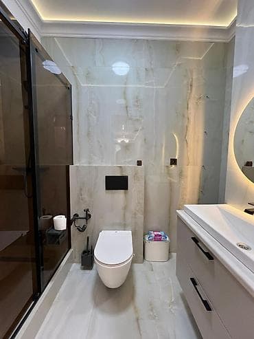 Квартиры: 3 комнаты, 131 м², Асанбай мкр Элитка, 13 этаж, Евроремонт — 4