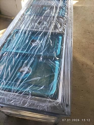 Кафелер, ресторандар үчүн: Электрическая мармита (линия раздачи) из нержавеющей стали на 5 — 7