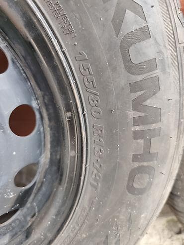 Комплект из 4 колес в сборе: стальные диски + летние шины Kumho — 3