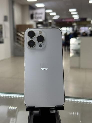 IPhone 13 Pro, Б/у, 128 ГБ, Серебристый, Защитное стекло, Чехол, 78 %