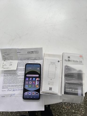 aipad mini 6: Смартфон Redmi Note 14 в голубом цвете — 2