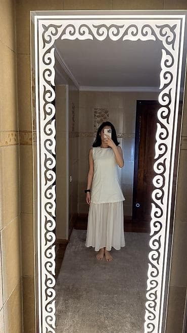 slim patch: Повседневное платье, Лето, Длинная модель, Трапеция, M, S — 5