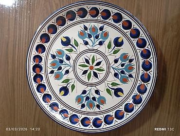 кожанные картины: Набор декоративных глиняных лягани ручной росписи состояние почти — 6