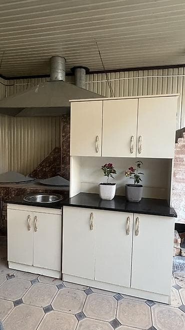 полимерный печка: Кухонный гарнитур, Б/у, цвет - Бежевый, Самовывоз — 2