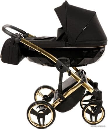 каляска для близнецов: Коляска, цвет - Черный, Б/у — 3