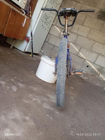 ls 470: BMX-велосипед, стальная рама, цвет синий. - Диаметр колес: 20" с — 4