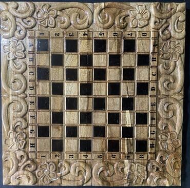 набор фишек для покера: Шахматы Нарды два в одном. ручной работы фишки фигурки все в — 3