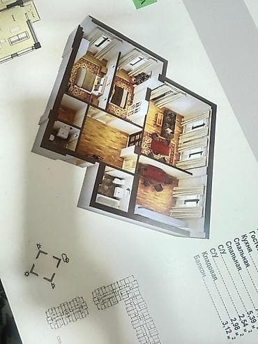 3комн: 3 комнаты, 103 м², 8 этаж — 4