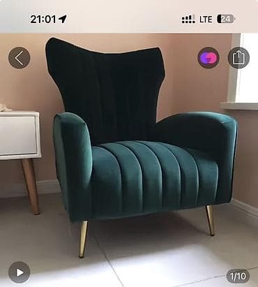 амк декор: Продаю Кресло акцентное в современном стиле - Обивка: бархатистый — 1