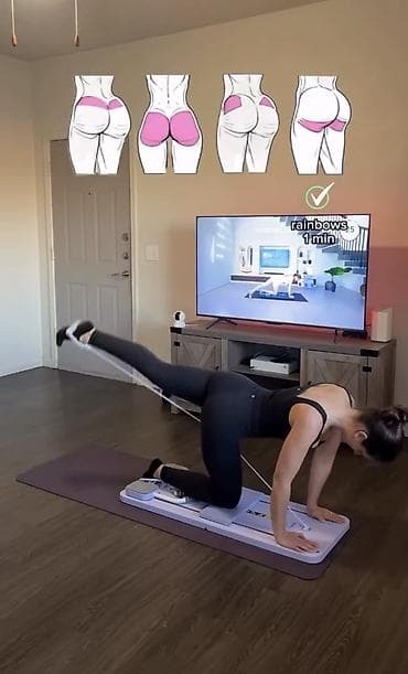 third edition solution: Многофункциональный домашний тренажёр-платформа фиолетового цвета с — 4