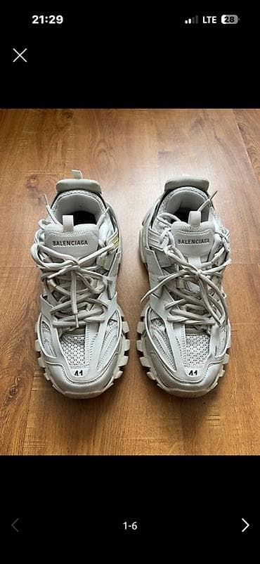 travis scott: Кроссовки Balenciaga Track, цвет — белый/ мОЛОЧНЫЙ. - Брендинг — 1