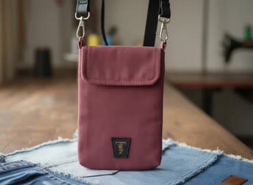 Поясная сумка, бананка, Новый, Материал: Джинс, Женские