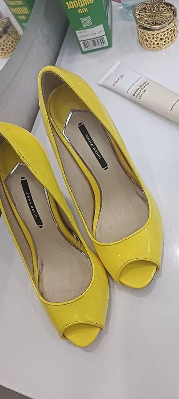 clarks обувь: Туфли, 36, Zara, Б/у, цвет - Желтый — 2