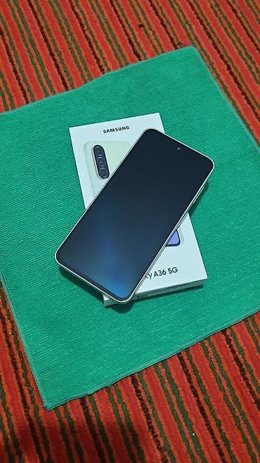 10 pro: Samsung Galaxy A36, Б/у, 256 ГБ, цвет - Зеленый, 2 SIM — 1