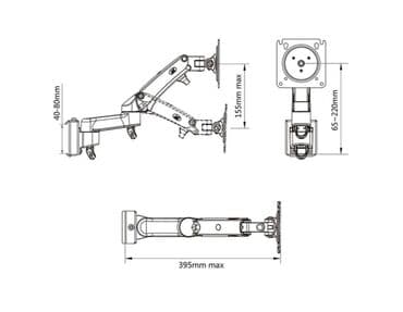 подставка для телевизора на стену: Настенный кронштейн NB North Bayou M150 для монитора/телевизора 17-27" — 12