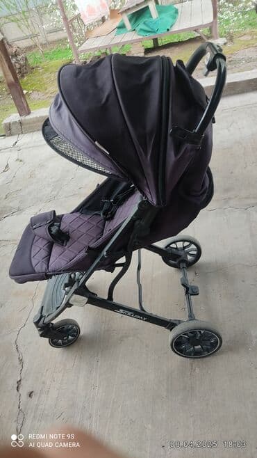продаю в связи с переездом: Коляска, цвет - Фиолетовый, Б/у — 4