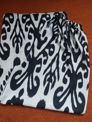 белая ночная сорочка: Домашняя одежда, Штаны, Штапель, Made in KG, Лето — 3