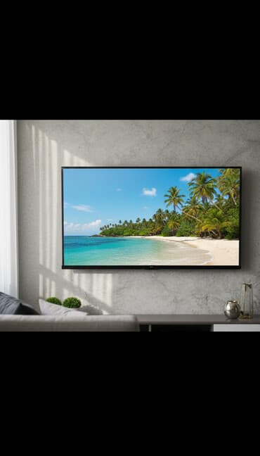 42 дюйма телевизор: Телевизор с плоским экраном, настенное крепление Горит черный экран — 1