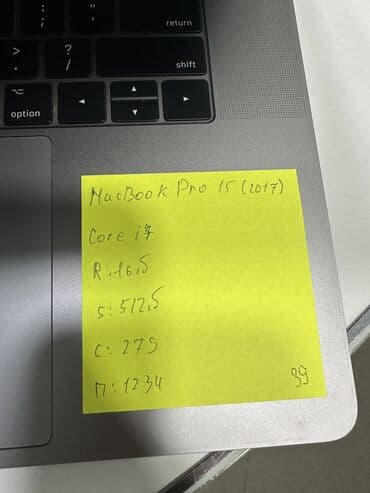 ноутбук айфон бишкек цена: Ноутбук, Apple, 16 ГБ ОЭТ, Intel Core i7, 15.4 ", Колдонулган, Жумуш, окуу үчүн, эс тутум SSD — 5