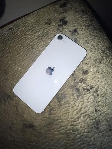 aifon x: IPhone SE 2020, Б/у, 64 ГБ, Белый, Наушники, Зарядное устройство, Защитное стекло, 76 % — 1