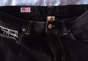 Джинсы: Мужские джинсы, L, Новый, цвет - Черный, Самовывоз, Бесплатная доставка — 3