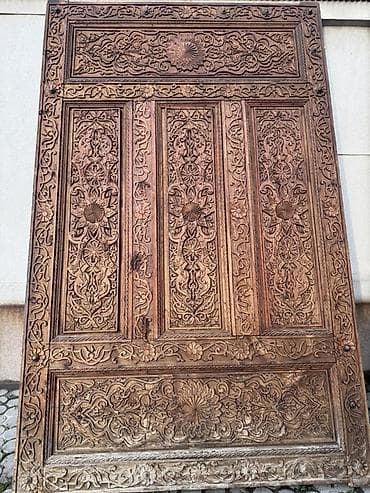 ягоды малины: Резные деревянные панели/дверные полотна ручной работы - Материал — 5