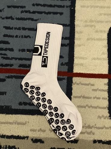 tech flis: Спортивные носки TapeDesign с антискользящими вставками - Цвет: белый — 2