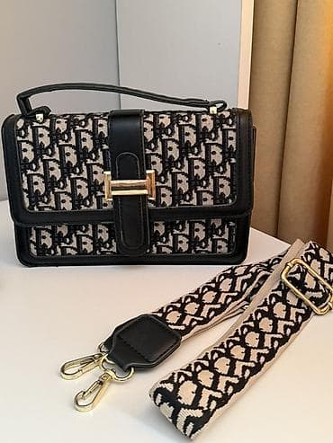 pull beer: Классическая сумка, Dior, Турция, Материал: Комбинированный материал, Жёсткая конструкция, Женские, Б/у — 6