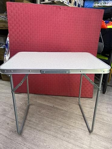 stol: Складной походный стол, Другой материал, цвет - Серый — 2