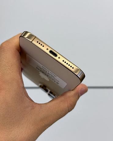 мегаком сим: IPhone 16 Pro Max, Б/у, 256 ГБ, Desert Titanium, Защитное стекло, Чехол, В рассрочку, 91 % — 4