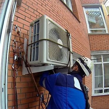 124 е220: Кондиционер установка, чистка - Профессиональная установка внешних — 1