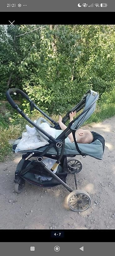 rant flex: Прогулочная коляска зеленного цвета. Основные особенности: - — 4