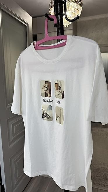 поло рубашки: Белая хлопковая футболка Saint Meri “PANTHERE”. Оптом тоже можете — 6