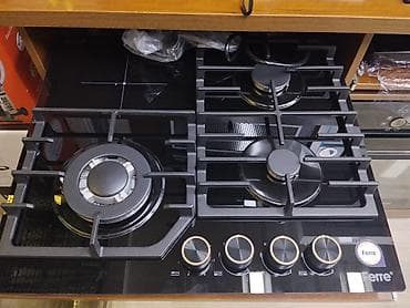 fire maple: Газовая варочная панель Ferre, стеклокерамика, 5 конфорок: - Тройная — 1